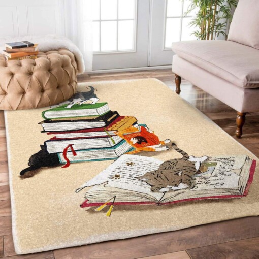 Cat And Book Limited Edition Rug