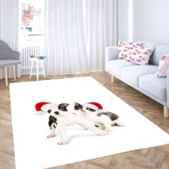 Cat And Dog Christmas Carpet Rug