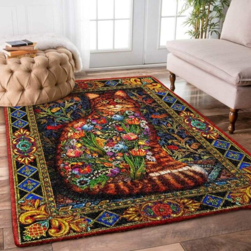 Cat And Flower Limited Edition Rug