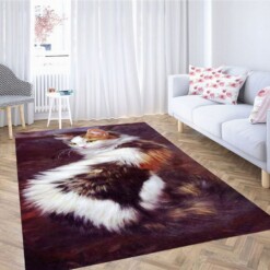 Cat Art Living Room Modern Carpet Rug