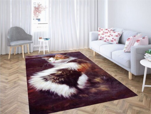 Cat Art Living Room Modern Carpet Rug