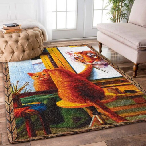 Cat Drawing Limited Edition Rug