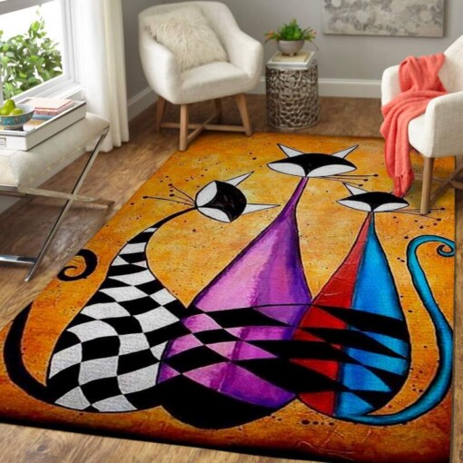 Cat Family Cat Lover Area Limited Edition Rug