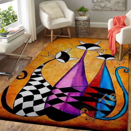 Cat Family Cat Lover Area Rug