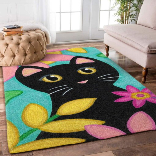 Cat Flower Limited Edition Rug