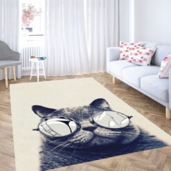 Cat Wallpaper Living Room Modern Carpet Rug