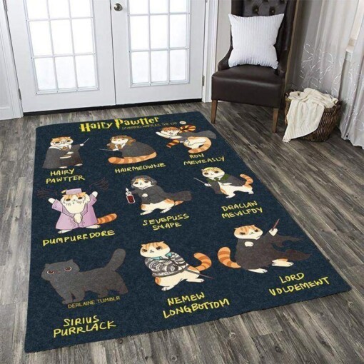 Cats Of Witchs Harry Potter Rug  Custom Size And Printing