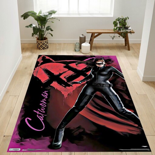 Catwoman Of The Dark Knight Rises Rug  Custom Size And Printing