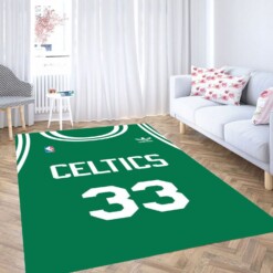 Celtics Green Jersy Carpet Rug