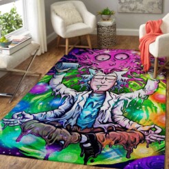 Chaos Colorful Rick Morty Area Rug