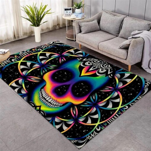 Chaos Colorful Skull Patterns Limited Edition Rug