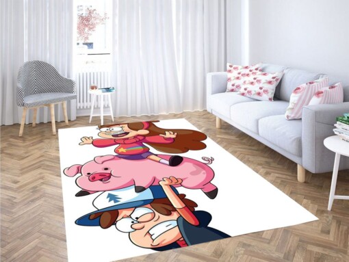 Character Gravity Falls Living Room Modern Carpet Rug