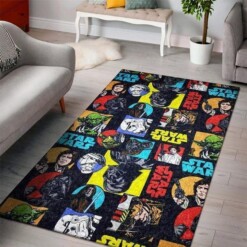 Characters SuperHero Star Wars Rug  Custom Size And Printing