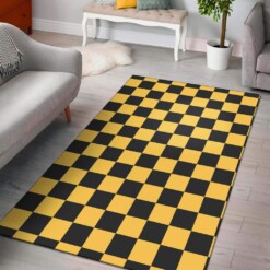 Checkered Yellow Limited Edition Rug