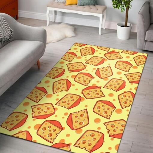 Cheese Print Pattern Area Limited Edition Rug