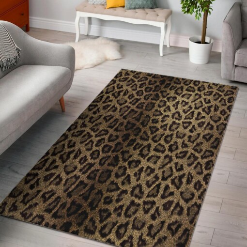 Cheetah Leopard Pattern Print Area Limited Edition Rug