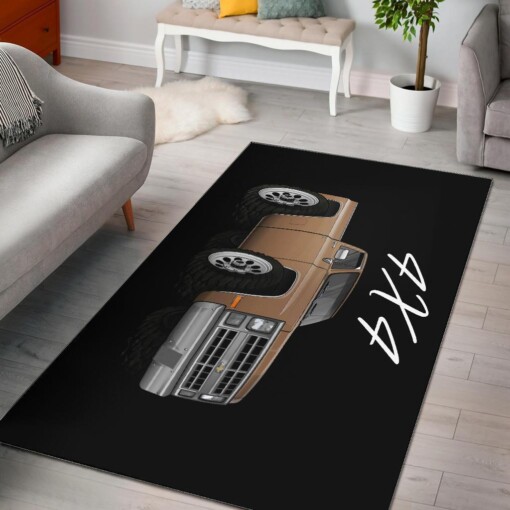 Chevy Truck Car Art Area Rug