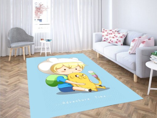 Chibi Adventure Time Carpet Rug