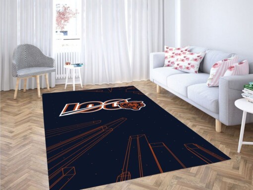 Chicago Bears Living Room Modern Carpet Rug