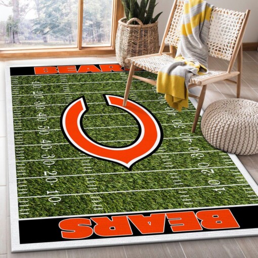 Chicago Bears Rug  Custom Size And Printing