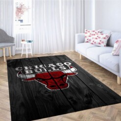 Chicago Bulls Wallpaper Living Room Modern Carpet Rug