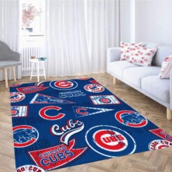 Chicago Cubs Cotton Fabric Carpet Rug