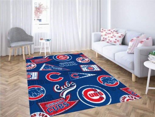 Chicago Cubs Cotton Fabric Carpet Rug