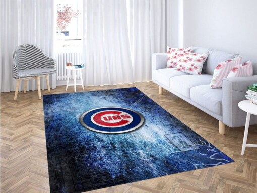 Chicago Cubs Living Room Modern Carpet Rug