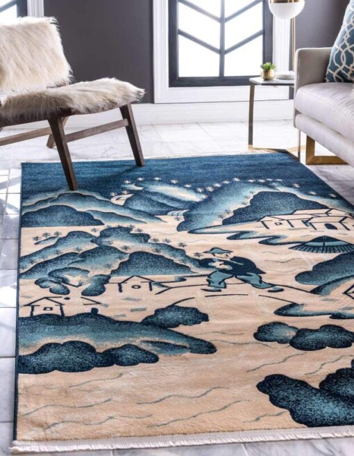 Chinese Landscape Limited Edition Rug
