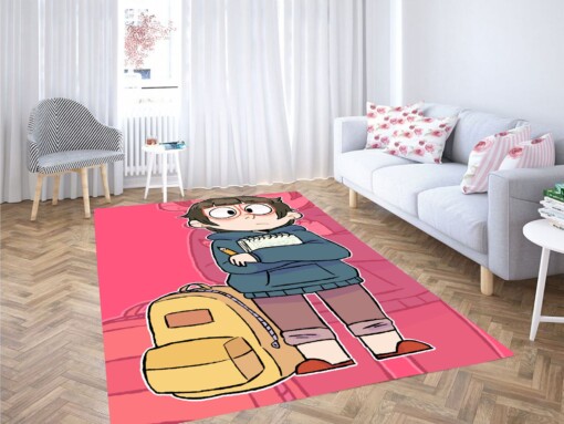 Chloe With Book We Bare Bears Carpet Rug