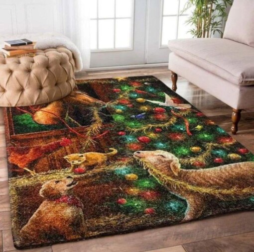 Christmas At The Farm Rectangle Limited Edition Rug