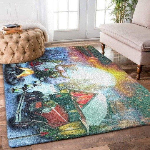 Christmas Camping Fairy Light Limited Edition Rug