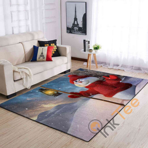 Christmas Cute Snowman Area Rug