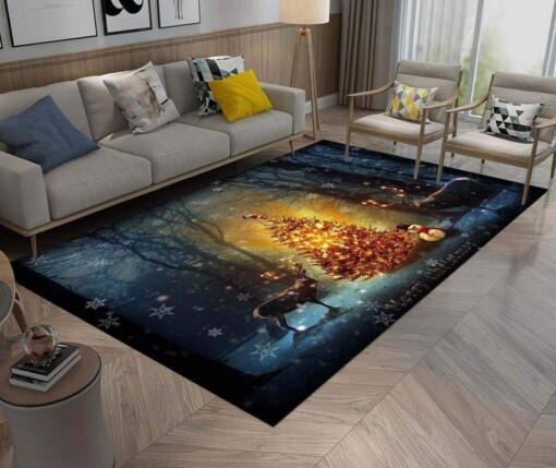 Christmas Deer Area Limited Edition Rug