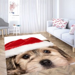 Christmas Dog Living Room Modern Carpet Rug