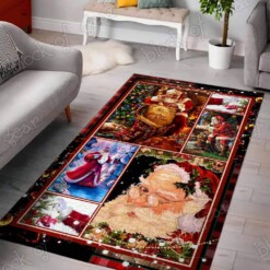 Christmas Gift Here Comes Santa Claus Living Room Area Limited Edition Rug