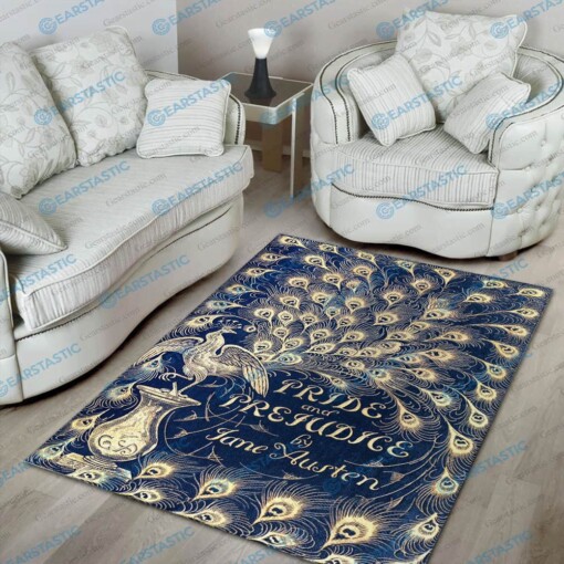 Christmas Gift Peacock Jane Austen Area Limited Edition Rug