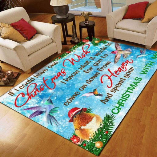 Christmas Hummingbirds Limited Edition Rug