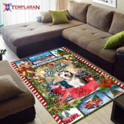 Christmas Husky Limited Edition Rug