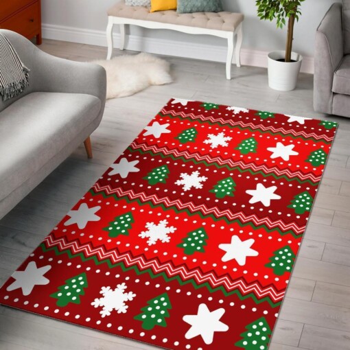 Christmas Pattern Print Area Limited Edition Rug