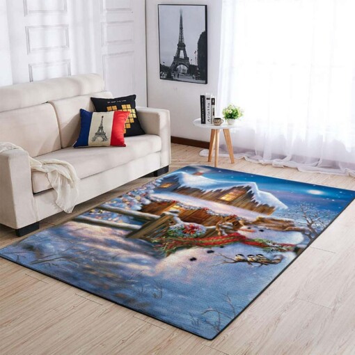 Christmas Snowman Area Rug