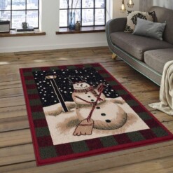 Christmas Snowman Limited Edition Rug