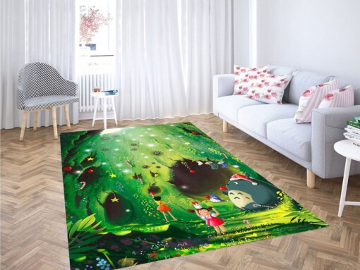Christmas Totoro Living Room Modern Carpet Rug