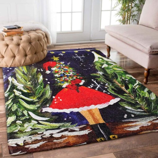 Christmas Tree Girl Limited Edition Rug