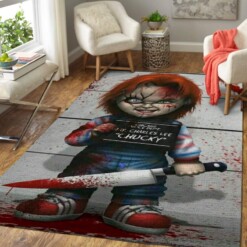 Chucky With The Knife Childs Play Area Limited Edition Rug