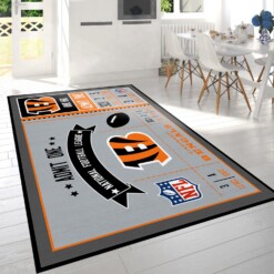 Cincinnati Bengals Rug  Custom Size And Printing