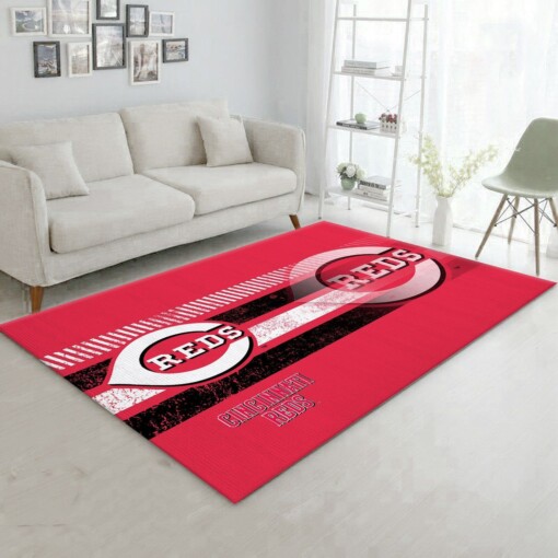 Cincinnati Reds MLB Rug  Custom Size And Printing