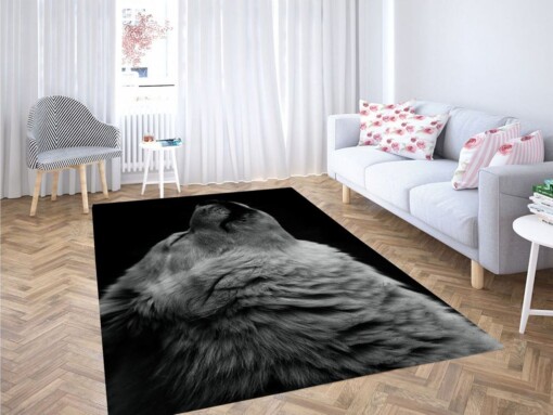Cinematic Dog Living Room Modern Carpet Rug