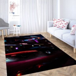 City Night Cyberpunk 2077 Carpet Rug