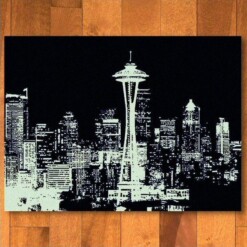 Cityscape Black Limited Edition Rug